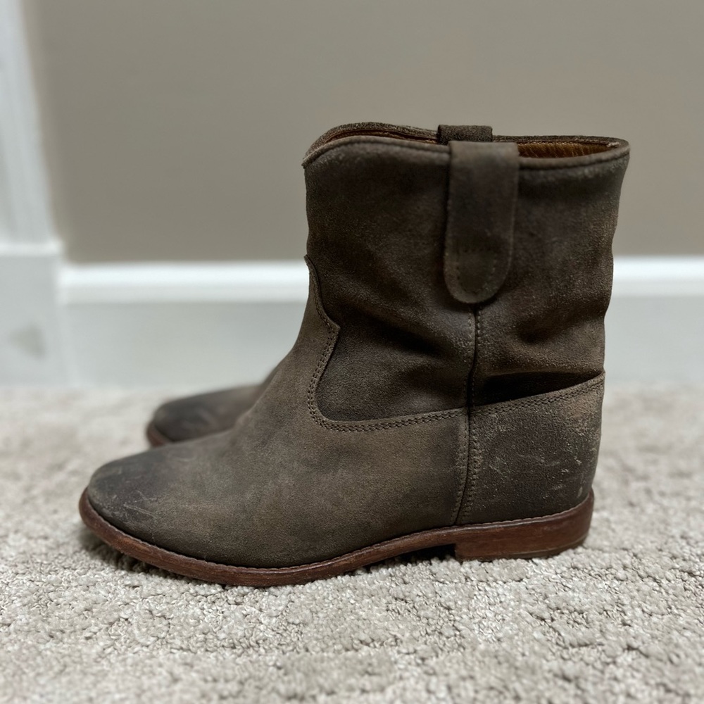Étoile Isabel Marant Suede Ankle Moto Boots